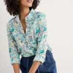 Seasalt Cornwall Larissa Shirt Garden Studio Sketch Chalk - La Vie en Rose Damesmode