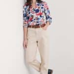 Seasalt Cornwall Larissa Shirt Marine Forms Chalk - La Vie en Rose Damesmode