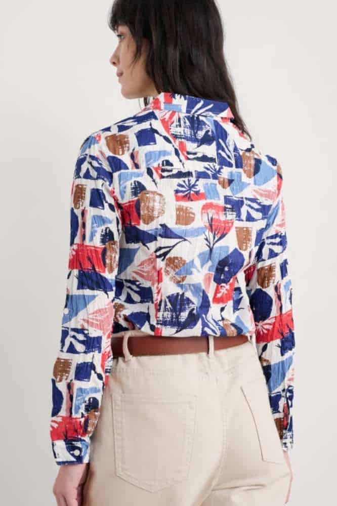 Seasalt Cornwall Larissa Shirt Marine Forms Chalk - La Vie en Rose Damesmode