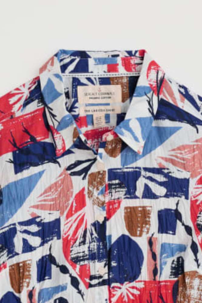 Seasalt Cornwall Larissa Shirt Marine Forms Chalk - La Vie en Rose Damesmode