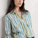 Seasalt Cornwall Larissa Shirt Painterly Stripe Chalk - La Vie en Rose Damesmode