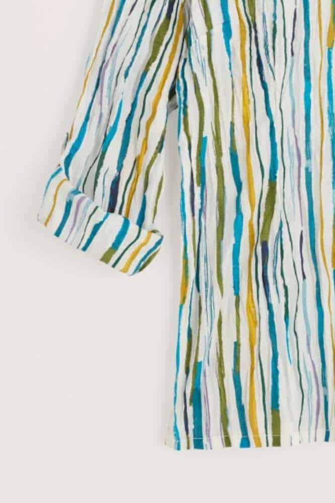 Seasalt Cornwall Larissa Shirt Painterly Stripe Chalk - La Vie en Rose Damesmode