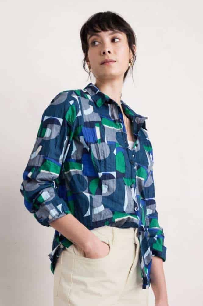 Seasalt Cornwall Larissa Shirt Zennor Abstract Maritime - La Vie en Rose Damesmode