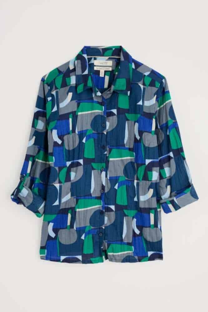 Seasalt Cornwall Larissa Shirt Zennor Abstract Maritime - La Vie en Rose Damesmode