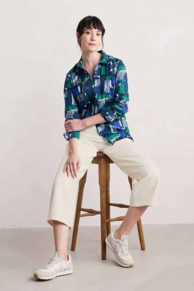 Seasalt Cornwall Larissa Shirt Zennor Abstract Maritime - La Vie en Rose Damesmode