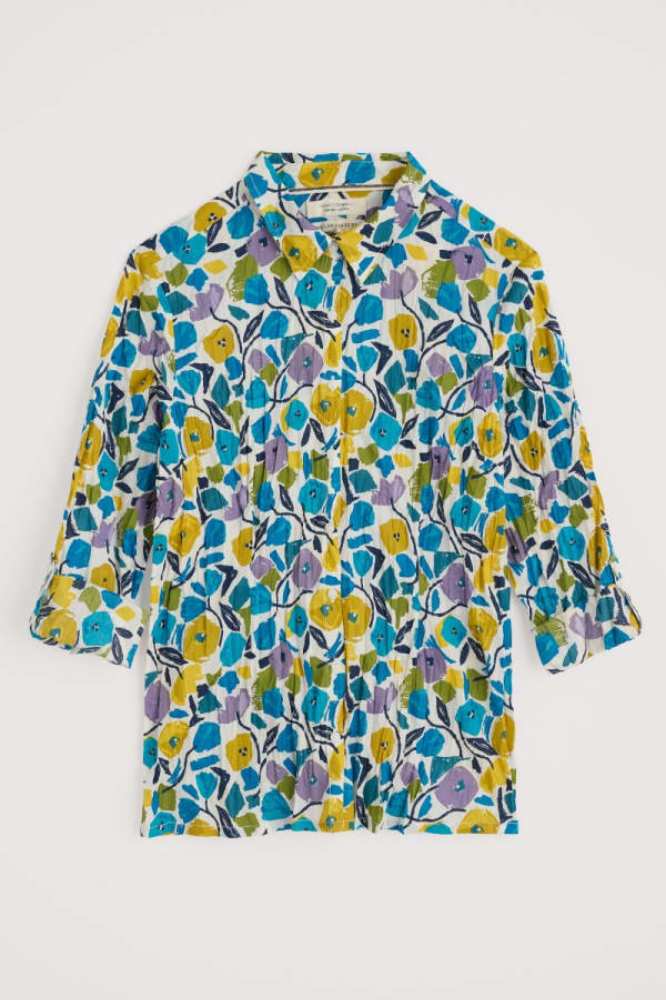 Seasalt Cornwall Larissa Shirt Zennor Blooms Chalk - La Vie en Rose Damesmode