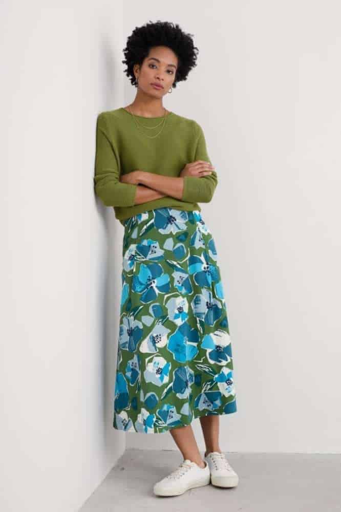 Seasalt Cornwall Makers Cotton Jumper Dark Citron - La Vie en Rose Damesmode