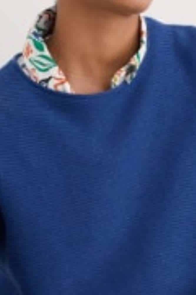 Seasalt Cornwall Makers Cotton Jumper Washed Marine - La Vie en Rose Damesmode