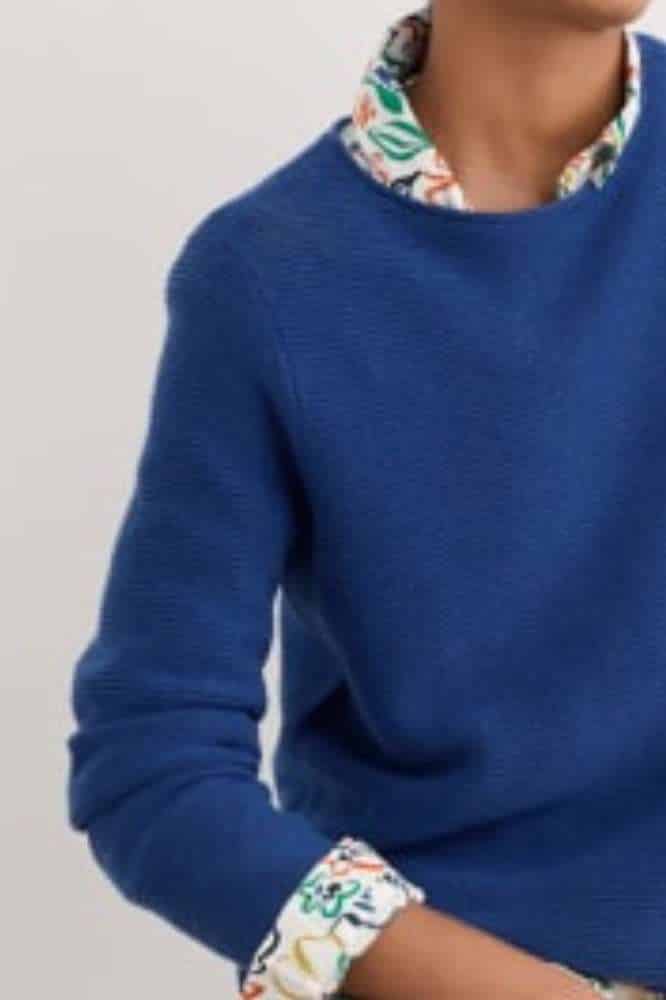 Seasalt Cornwall Makers Cotton Jumper Washed Marine - La Vie en Rose Damesmode