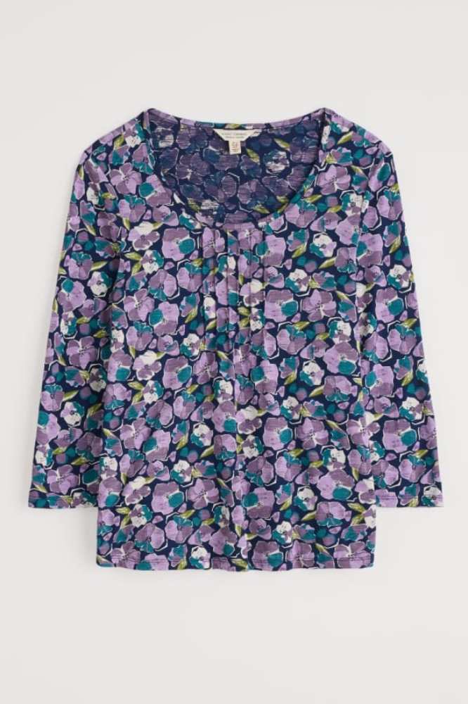 Seasalt Cornwall Penhollow Top Paper Helleborus Echium - La Vie en Rose Damesmode