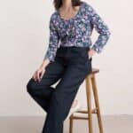 Seasalt Cornwall Penhollow Top Paper Helleborus Echium - La Vie en Rose Damesmode