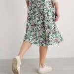 Seasalt Cornwall Rose Skirt Calf Garden Flowers Dark Forage - La Vie en Rose Damesmode