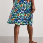 Seasalt Cornwall Rose Skirt Knee Screenprint Floral Chalk - La Vie en Rose Damesmode