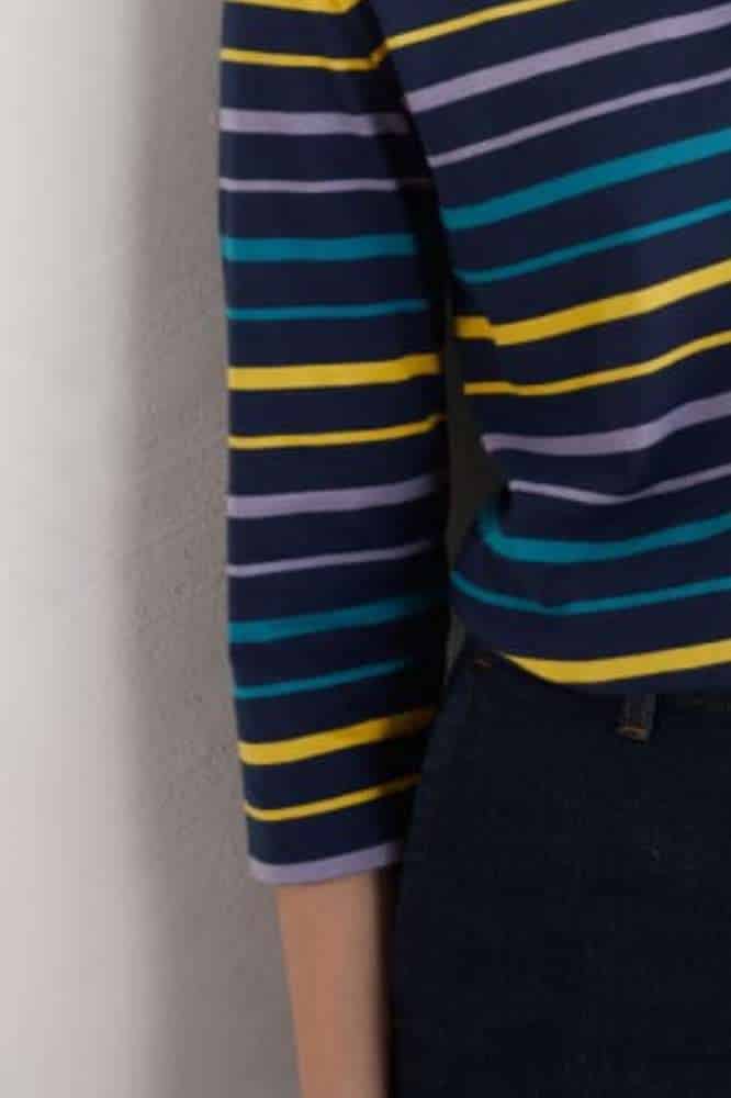 Seasalt Cornwall Sailor Top Falmouth Tri Shore Maritime Gorse - La Vie en Rose Damesmode