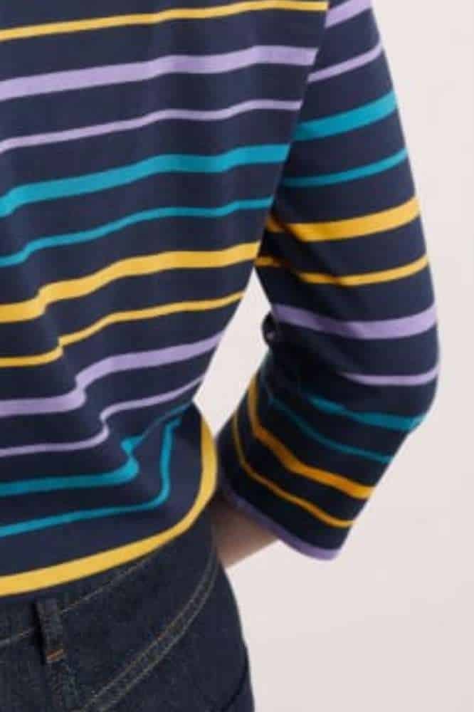 Seasalt Cornwall Sailor Top Falmouth Tri Shore Maritime Gorse - La Vie en Rose Damesmode