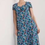 Seasalt Cornwall Secret Cove Dress Spring Geraniums Maritime - La Vie en Rose Damesmode