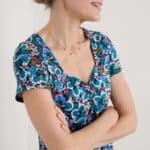 Seasalt Cornwall Secret Cove Dress Spring Geraniums Maritime - La Vie en Rose Damesmode