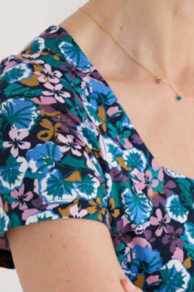 Seasalt Cornwall Secret Cove Dress Spring Geraniums Maritime - La Vie en Rose Damesmode