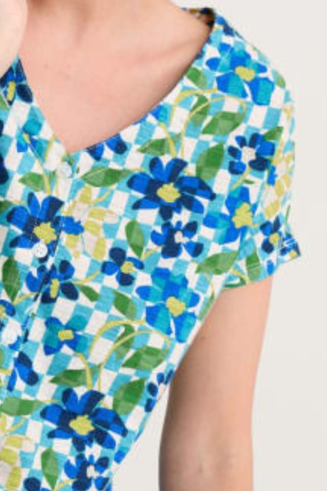 Seasalt Cornwall Studio Glass Top Picnic Floral Chalk - La Vie en Rose Damesmode