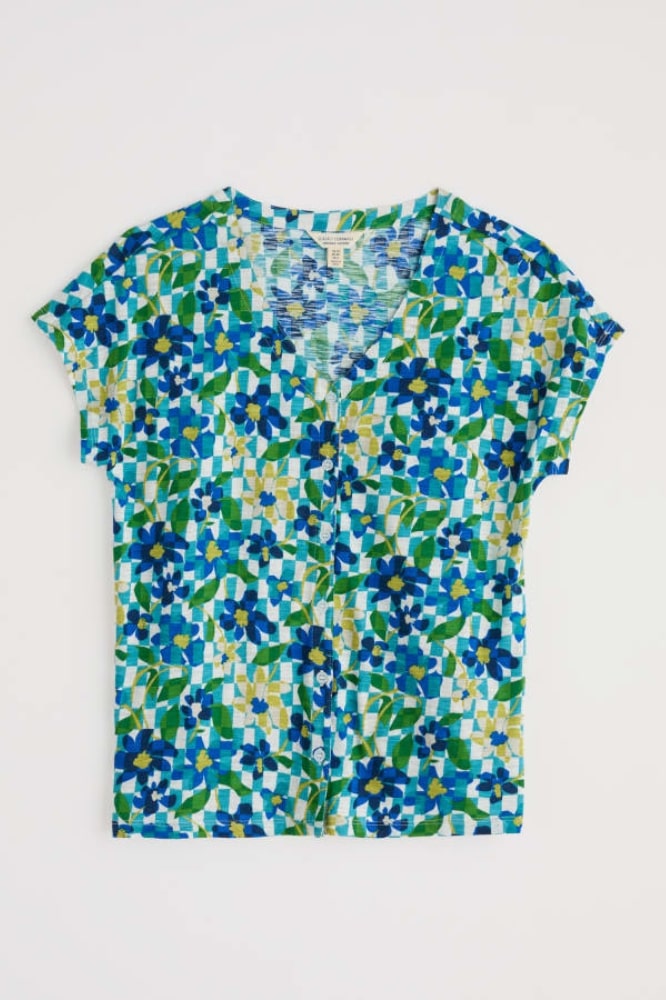 Seasalt Cornwall Studio Glass Top Picnic Floral Chalk - La Vie en Rose Damesmode