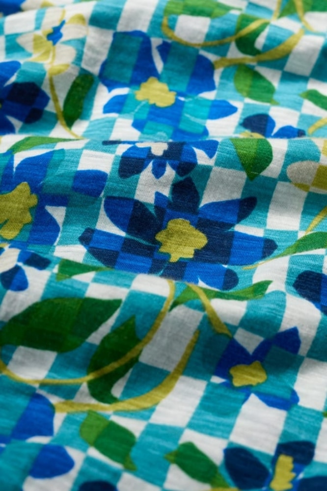 Seasalt Cornwall Studio Glass Top Picnic Floral Chalk - La Vie en Rose Damesmode