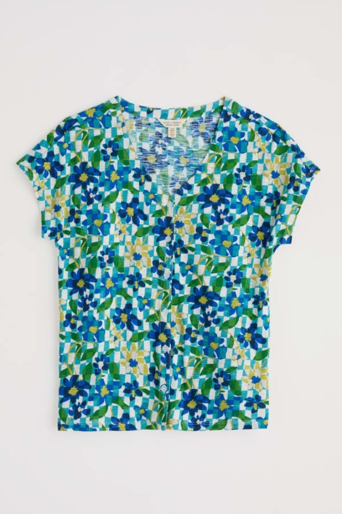 Seasalt Cornwall Studio Glass Top Picnic Floral Chalk - La Vie en Rose Damesmode