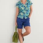 Seasalt Cornwall Studio Glass Top Picnic Floral Chalk - La Vie en Rose Damesmode