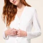 White Stuff Annie Jersey Shirt Brilliant White - La Vie en Rose Damesmode