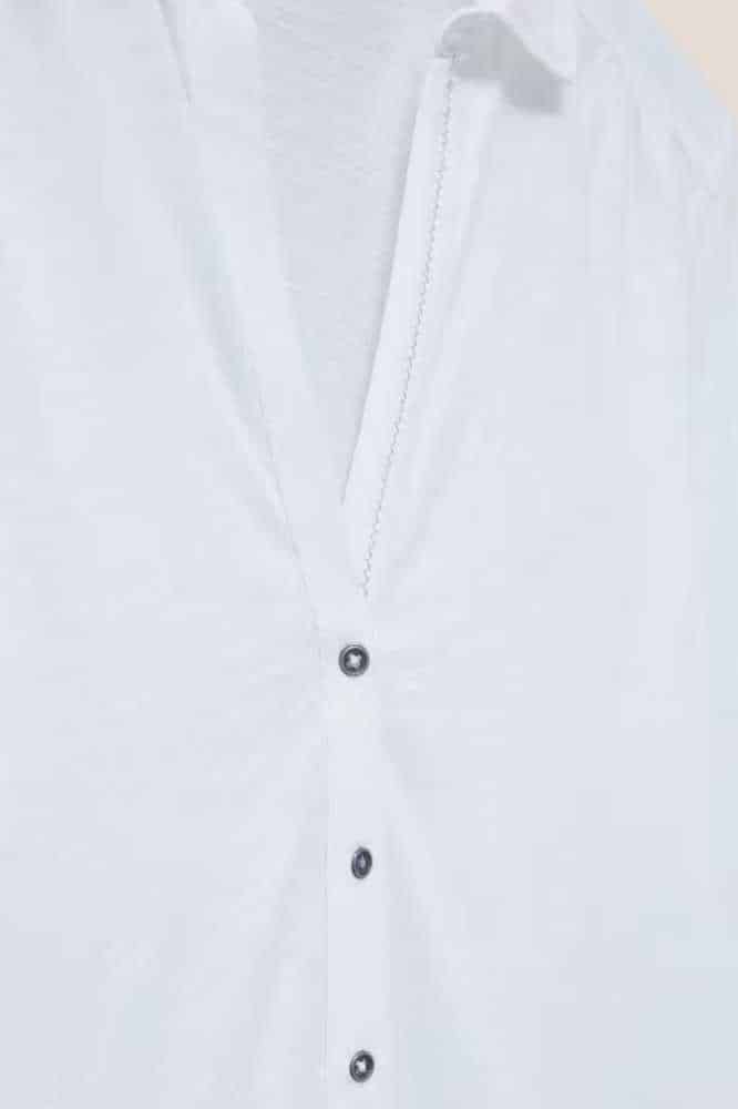 White Stuff Annie Jersey Shirt Brilliant White - La Vie en Rose Damesmode