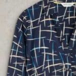 White Stuff Annie Jersey Shirt Dress Navy Print - La Vie en Rose Damesmode
