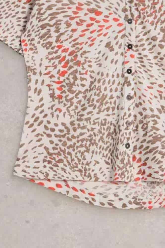 White Stuff Annie Jersey Shirt Grey Print - La Vie en Rose Damesmode