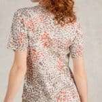 White Stuff Annie Jersey Shirt Grey Print - La Vie en Rose Damesmode