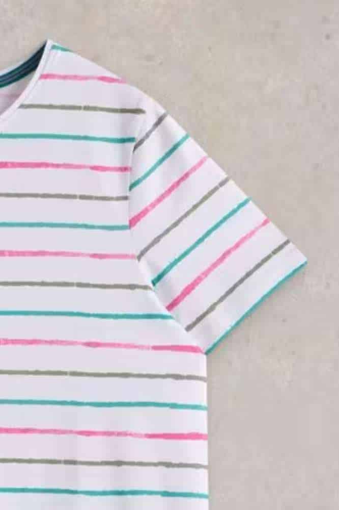 White Stuff Charlotte Cardi Navy Multi- La Vie en Rose Damesmode