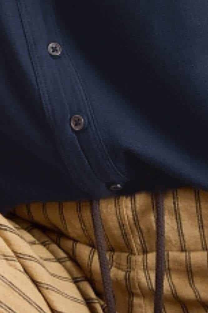 White Stuff Delilah Button Top Dark Navy - La Vie en Rose Damesmode