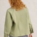 White Stuff Eden Denim Jacket Light Green - La Vie en Rose Damesmode