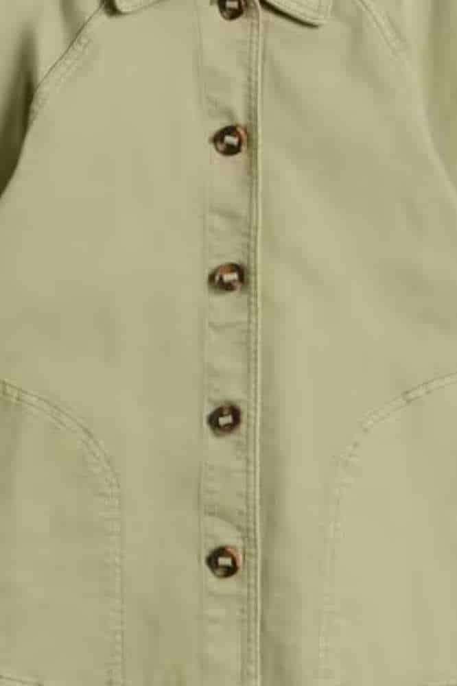 White Stuff Eden Denim Jacket Light Green - La Vie en Rose Damesmode