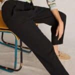 White Stuff Elle Linen Blend Trouser Black - La Vie en Rose Damesmode