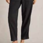 White Stuff Elle Linen Blend Trouser Black - La Vie en Rose Damesmode