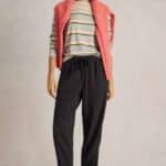 White Stuff Elle Linen Blend Trouser Black - La Vie en Rose Damesmode