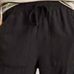 White Stuff Elle Linen Blend Trouser Black - La Vie en Rose Damesmode