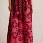 White Stuff Lorna Linen Blend Maxi Dress Red Multi - La Vie en Rose Damesmode