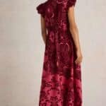 White Stuff Lorna Linen Blend Maxi Dress Red Multi - La Vie en Rose Damesmode
