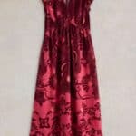 White Stuff Lorna Linen Blend Maxi Dress Red Multi - La Vie en Rose Damesmode