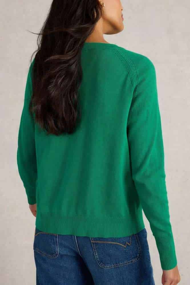 White Stuff Lulu Cardi Bright Green - La Vie en Rose Damesmode