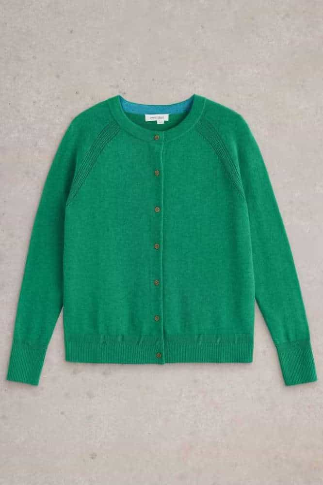 White Stuff Lulu Cardi Bright Green - La Vie en Rose Damesmode