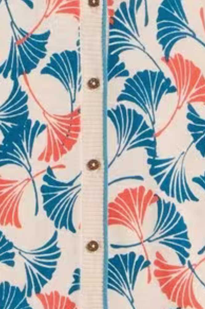 White Stuff Lulu Printed Cardi Natural Print - La Vie en Rose Damesmode