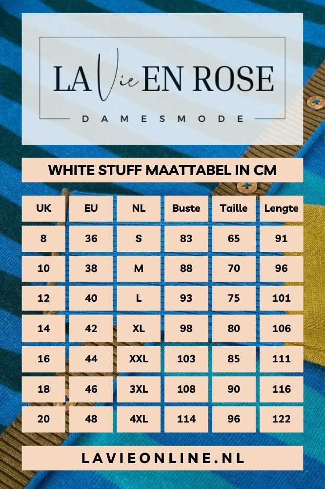 White Stuff Lulu Stripe Cardi Blue Multi - La Vie en Rose Damesmode