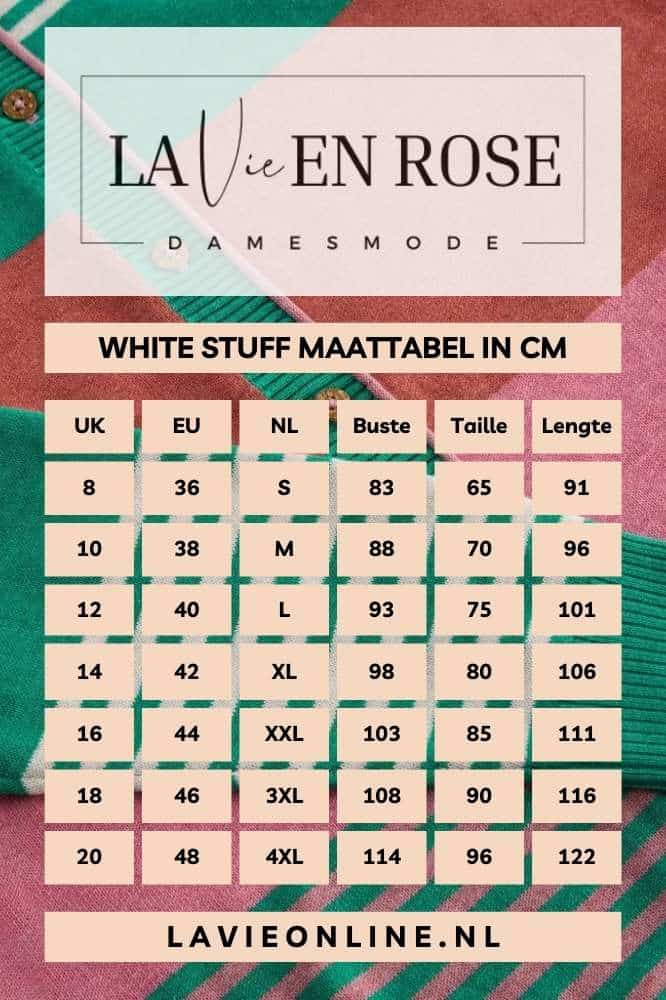 White Stuff Lulu Stripe Cardi Pink Multi - La Vie en Rose Damesmode