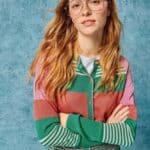 White Stuff Lulu Stripe Cardi Pink Multi - La Vie en Rose Damesmode