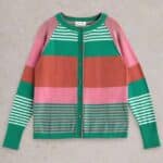 White Stuff Lulu Stripe Cardi Pink Multi - La Vie en Rose Damesmode